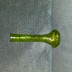 Green glass vase